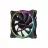 Вентилятор для корпуса 2E (F120OR-ARGB) 120мм, 3pin fan, 3 pin +5V Aura, черные лопасти, черная рамка, outer LED
