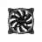 Вентилятор для корпуса 2E (F120OR-ARGB) 120мм, 3pin fan, 3 pin +5V Aura, черные лопасти, черная рамка, outer LED
