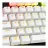 Butoane pentru tastatură HyperX Keycaps Full key Set - PBT, White, RU, Designed to enhance RGB lighting, 104 Key Set, Made of durable double shot PBT material, HyperX keycap removal tool included