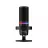 Microfon HyperX DUOCAST, or the streaming, Low-profile shock mount, Hi-Res 24-bit/96kHz recording, Tap-to-Mute sensor with LED indicator, RGB Lighting, 2 selectable polar patterns: Cardioid / Omnidirectional, Internal pop filter, Built-in headphone jack, Cable length: 3m, Black/Red, USB