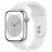 Смарт часы APPLE Watch Series 8 45mm Silver Aluminium Case with White Sport Band, MP6N3 White
