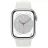 Смарт часы APPLE Watch Series 8 45mm Silver Aluminium Case with White Sport Band, MP6N3 White