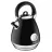 Ceainic electric AMICA KF4041, 1.7 l, 2200 W, Inox, Negru