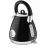 Ceainic electric AMICA KF4041, 1.7 l, 2200 W, Inox, Negru