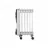 Radiator cu ulei Eurolux ОМПТ-9Н, 2000 W, 25 m², Termostat, Alb