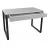 Masa de birou DP Small table GREY, PAL melaminat, Gri, Negru, 1100x600