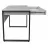 Masa de birou DP Small table GREY, PAL melaminat, Gri, Negru, 1100x600