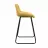 Scaun de bar DP Nicole CFS Hoker LB SORO-40, BLACK,  LEG Yellow