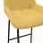 Scaun de bar DP Nicole CFS Hoker LB SORO-40, BLACK,  LEG Yellow