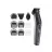 Trimer BABYLISS MT727E, 9 setari de lungime, 1-8 mm, Negru, Gri