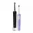 Periuta de dinti electrica Oral-B Vitality PRO DUO Cross Action, 7600 RPM, Timer, Negru, Violet