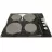 Plita electrica incorporabila Eurolux HBHPM604NB, 5 kW, 4 arzatoare, Inox, Negru