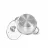 Cratita cu capac FISSMAN Prime 5510, 1.3 l, Inox