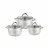 Set cratite Zilan ZLN4083, 6 buc., Inox, 16x11 cm, 18x12 cm, 20x13 cm