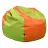 Bean Bag DP Bean bag din piele ecologica mini, Verde, Oranj, 70x70 cm