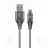 Cablu Cablexpert Blister Type-C/USB2.0, AM/CM, 1.0 m, Cotton Braided Spacegrey/WhiteCC-USB2B-AMCM-1M-WB2