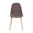 Scaun DP C-710 Denim Brown, Placaj, Spuma poliuretanica, Metal, Stofa