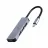 Концентратор USB GEMBIRD UHB-CM-U3P1U2P3-01, Silver, USB  3.0 Hub 4-port: Type-C to 3*USB2.0, 1*USB3.1