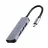 Концентратор USB GEMBIRD UHB-CM-U3P1U2P3-01, Silver, USB  3.0 Hub 4-port: Type-C to 3*USB2.0, 1*USB3.1