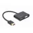 Cablu video Cablexpert HDMI M TO HDMI&VGA F + AUX,  "A-HDMIM-HDMIFVGAF-01"