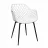 Scaun DP SL-7019~White+Black Leg, Plastic, Alb, Negru