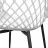 Стул DP SL-7019~White+Black Leg, Пластик, Белый, Черный