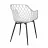 Scaun DP SL-7019~White+Black Leg, Plastic, Alb, Negru