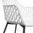 Стул DP SL-7019~White+Black Leg, Пластик, Белый, Черный