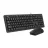 Kit (tastatura+mouse) A4TECH KK-3330, Laser Engraving, Splash Proof, Fn keys, Black, USB