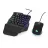 Игровая клавиатура GEMBIRD Gaming Kit IVAR TWIN, 35-key keyboard & mouse, 1000-3200 dpi, 7 buttons, Rainbow LED, USB