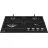 Plita incorporabila cu gaz BEKO HIAW64225SB, 10700 W, 4 arzatoare, Arzator Wok, Inox, Negru