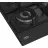 Plita incorporabila cu gaz BEKO HIAW64225SB, 10700 W, 4 arzatoare, Arzator Wok, Inox, Negru