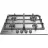 Варочная газовая панель Indesit THP 641 IX/I, 4 конфорки, Конфорка Wok, Нержавеющая сталь