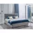 Кровать Ambianta AMIGO 1.6 m, ЛДСП, Плюшевая ткань, Серый, 160 x 200
