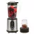 Blender POLARIS PTB 1530G, 1500 W, 1.5 l, 2 viteze, Functie pulse, Inox, Negru