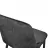 Scaun de bar DP CLASIC SMALL~BLACK+BLACK LEGS, Catifea, Negru