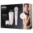 Epilator BRAUN Silk-epil SES 5-885 BS, 28 pinsete, 2 trepte de viteza, 3 duze, Alb, Roz