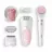 Epilator BRAUN Silk-epil SES 5-885 BS, 28 pinsete, 2 trepte de viteza, 3 duze, Alb, Roz