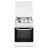 Aragaz combinat BAUER TE 6631 WIT, 65 l, 60 сm, Alb