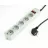 Сетевой фильтр GEMBIRD SPG3-B-6C, 5 Sockets, 1.8m, up to 250V AC, 16 A, safety class IP20, Grey