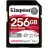 Карта памяти KINGSTON 256GB SD Class10 UHS-II U3 (V90) Canvas React Plus, Ultimate, Read: 300Mb/s, Write: 260Mb/s, Capture 4K/8K Ultra-HD