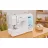 Masina de cusut BROTHER KE20S, 51 W, 20 programe de coasere, 750 cusaturi/minut, Iluminare, Alb cu desen