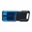 Флешка KINGSTON 256GB USB-С3.2 DATATRAVELER 80M, BLACK/BLUE, USB-C, CAP DESIGN, STYLISH SLIM PLASTIC CASING FITS, KEYRING LOOP (READ 200 MBYTE/S)