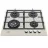 Plita incorporabila cu gaz WHIRLPOOL GOFL 629/S, 4 arzatoare, Arzator Wok, Sticla calita, Crema