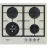 Plita incorporabila cu gaz WHIRLPOOL GOFL 629/S, 4 arzatoare, Arzator Wok, Sticla calita, Crema