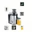 Storcator RAF R.2805, 500 W, 1.3 l, 0.6 l, 2 trepte de viteza, Inox, Negru
