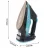 Fier de calcat RAF R.1210, 2400 W, 350 ml, Talpa ceramica, Turcoaz, Negru