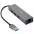 USB Hub Cablexpert A-AMU3-LAN-01, 3.0 Hub 3-port with built-in LAN port