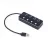 USB Hub GEMBIRD UHB-U3P4-01, USB 3.0, 4-port with switches