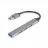 USB Hub GEMBIRD UHB-U3P4-01, Silver, USB  3.0 Hub 4-port, 1*USB3.0; 3*USB2.0